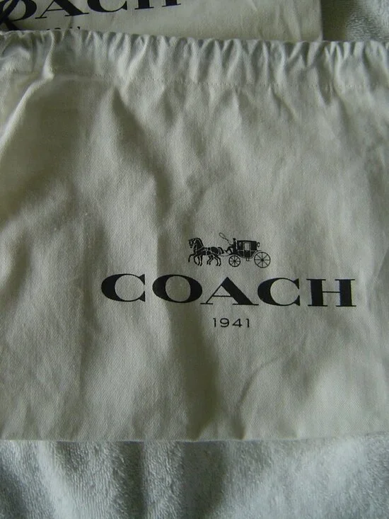 AUTHENTIC COACH LOT OF 3 COACH CANVAS DUST BAGS 12"X8" - Picture 5 of 9